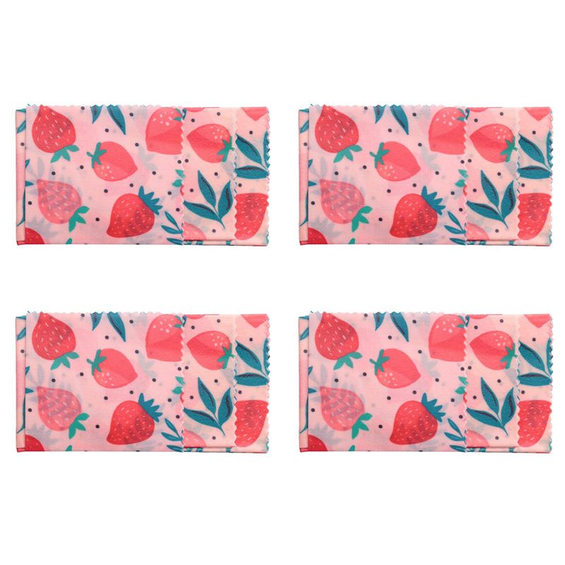 Beeswax Wrap Reusable - B62B-4세트 재사용 가능한 밀랍 천 랩