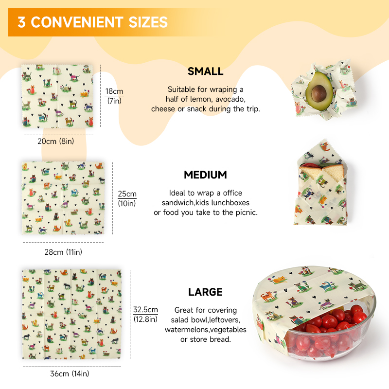 6팩 (2S.) 2M, 2L) 재사용 가능한 밀랍 랩, - Beeswax Wrap Reusable 리뷰 및 가격
